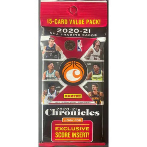 2020-2021 PANINI CHRONICLES BASKETBALL 15 CARD VALUE PACK