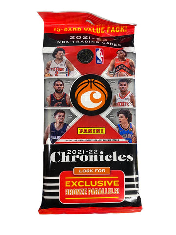 2021-2022 PANINI CHRONICLES BASKETBALL 15 CARD VALUE PACK