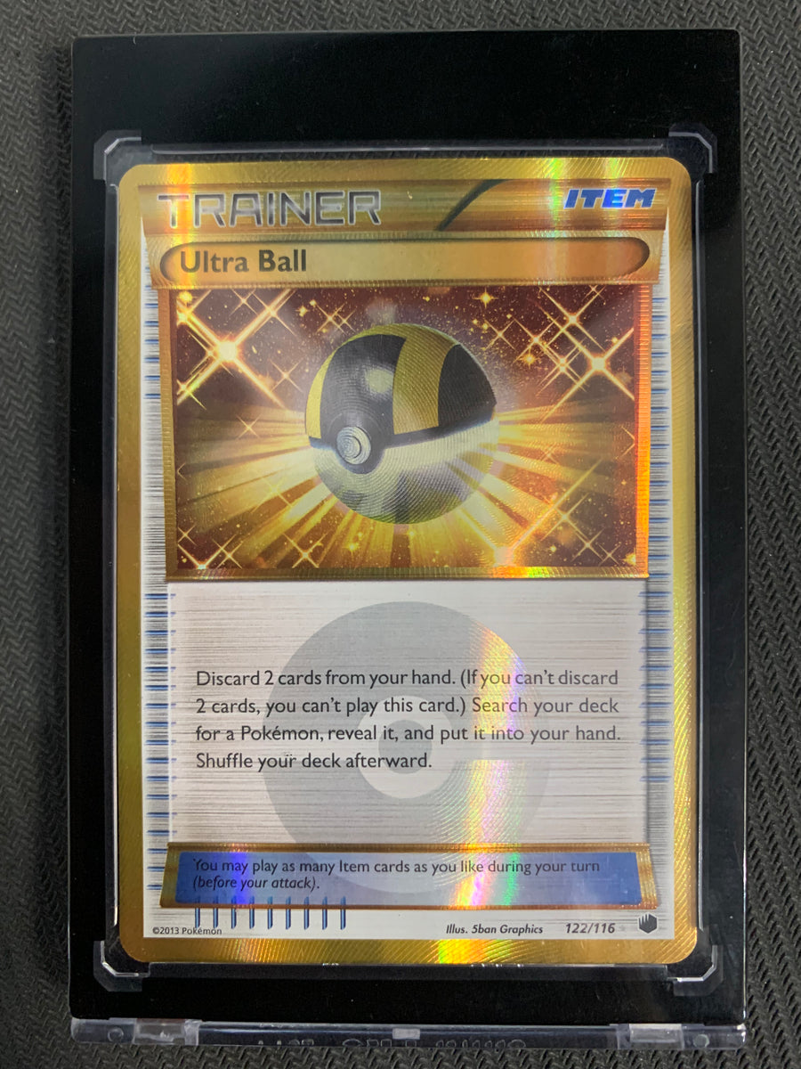 2013 POKEMON PLASMA FREEZE ULTRA BALL GOLD SECRET RARE 122/116