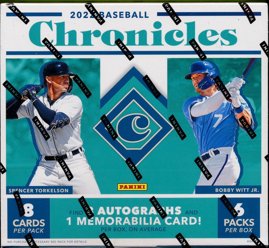 2022 PANINI CHRONICLES BASEBALL HOBBY BOXES Mint Sports Cards