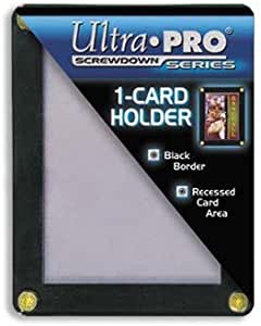 ULTRA PRO SCREWDOWN 3 X 5 STANDARD CARD HOLDERS - BLACK BORDER