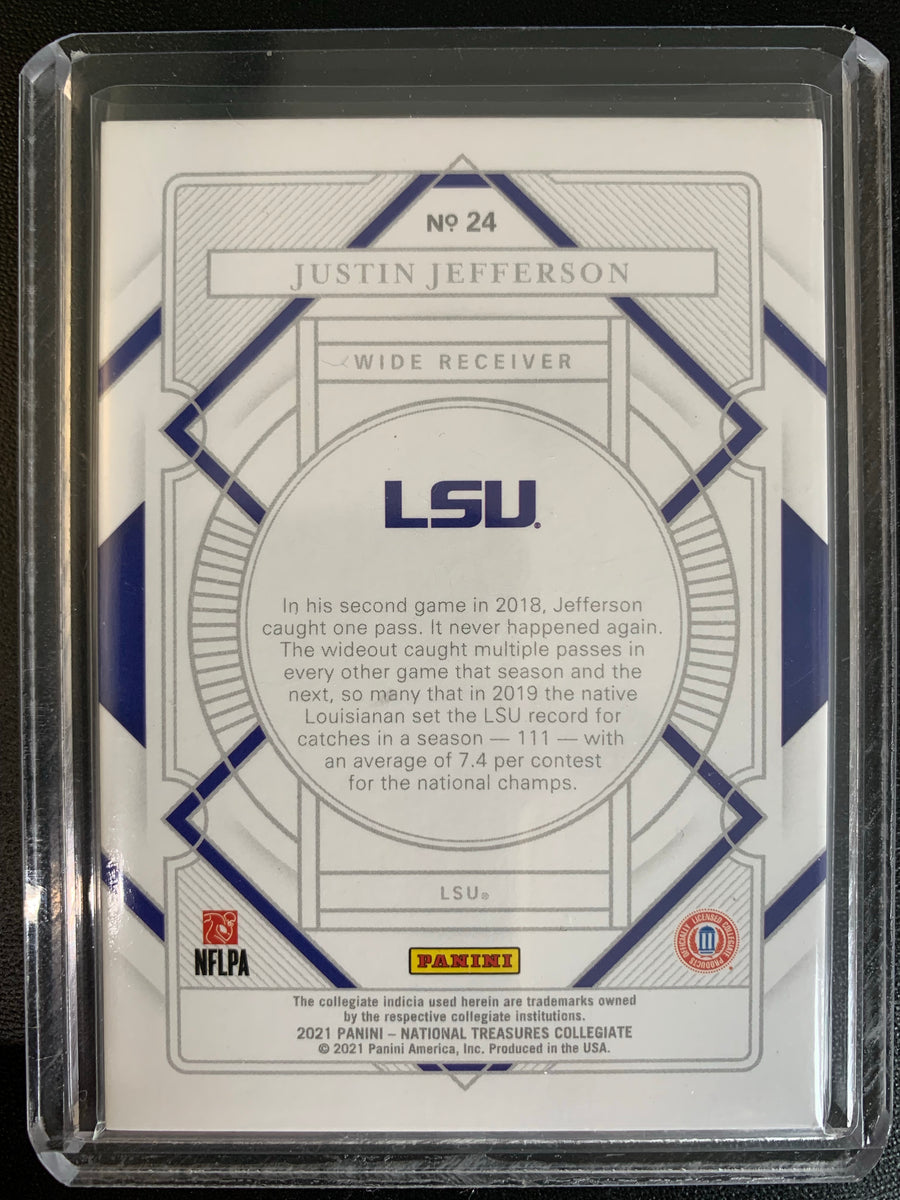 2021 PANINI NATIIONAL TREASURES COLLEGIATE FOOTBALL 24 MINNESOTA VIKI