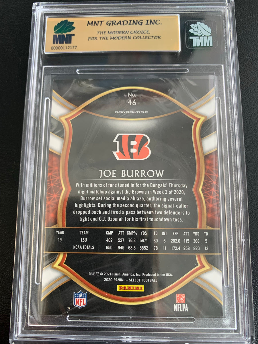 2020 PANINI SELECT FOOTBALL 46 CINCINNATI BENGALS JOE BURROW ROOKIE