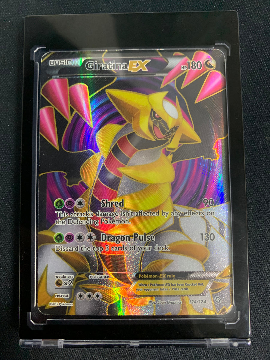 2012 POKEMON DRAGONS EXALTED -GIRATINA EX FULL ART HOLO RARE #124/124 ...