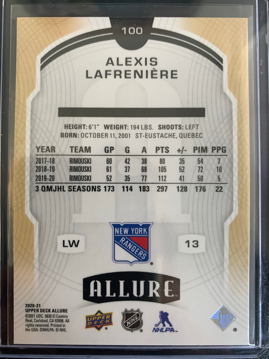 Youth Alexis Lafrenière Royal New York Rangers Authentic Stack