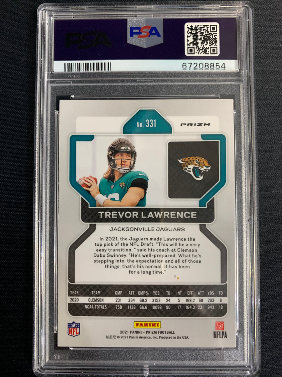 2021 PRIZM FOOTBALL 331 JACKSONVILLE JAGUARS TREVOR LAWRENCE ORANGE