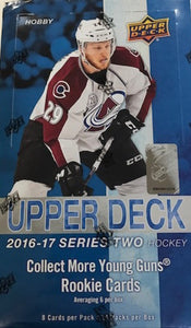 2016-17 UPPER DECK HOCKEY SERIES 2 HOBBY BOX