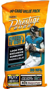 2022 PANINI PRESTIGE FOOTBALL VALUE PACKS - ON SALE!