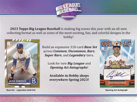 2023 TOPPS BIG LEAGUE BASEBALL HOBBY BOXES - ON SALE SAVE $15