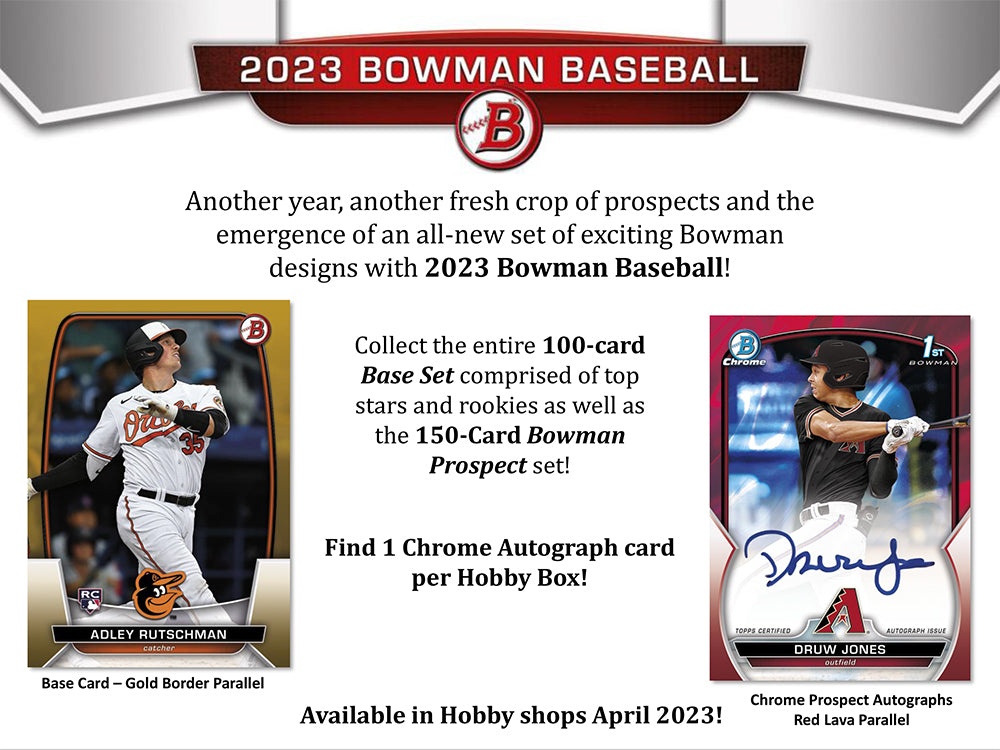 2023 BOWMAN BASEBALL HOBBY BOXES