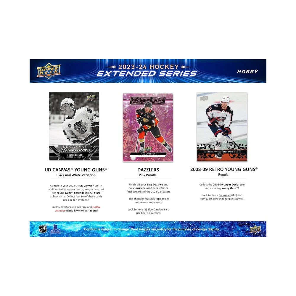 2023-24 UPPER DECK HOCKEY EXTENDED SERIES BLASTER BOX CASE OF 20 - PRE ORDER