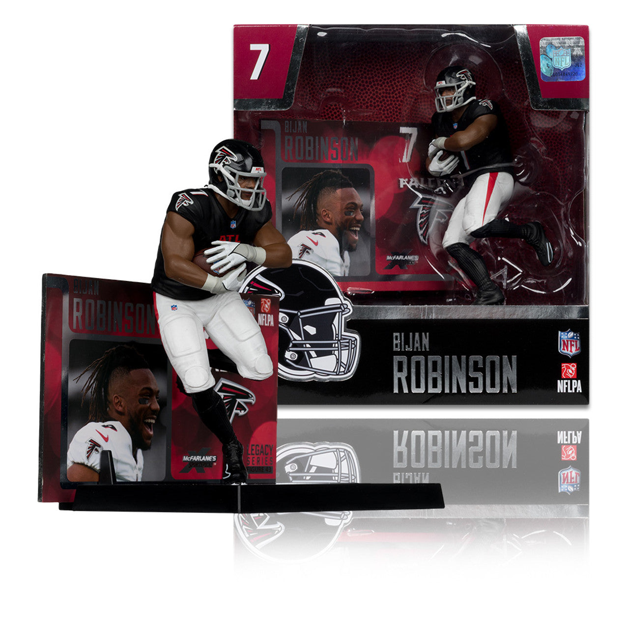 MCFARLANE'S SPORTSPICKS NFL FIGURE - BIJAN ROBINSON 7" SCALED POSED FIGURE - NEW!