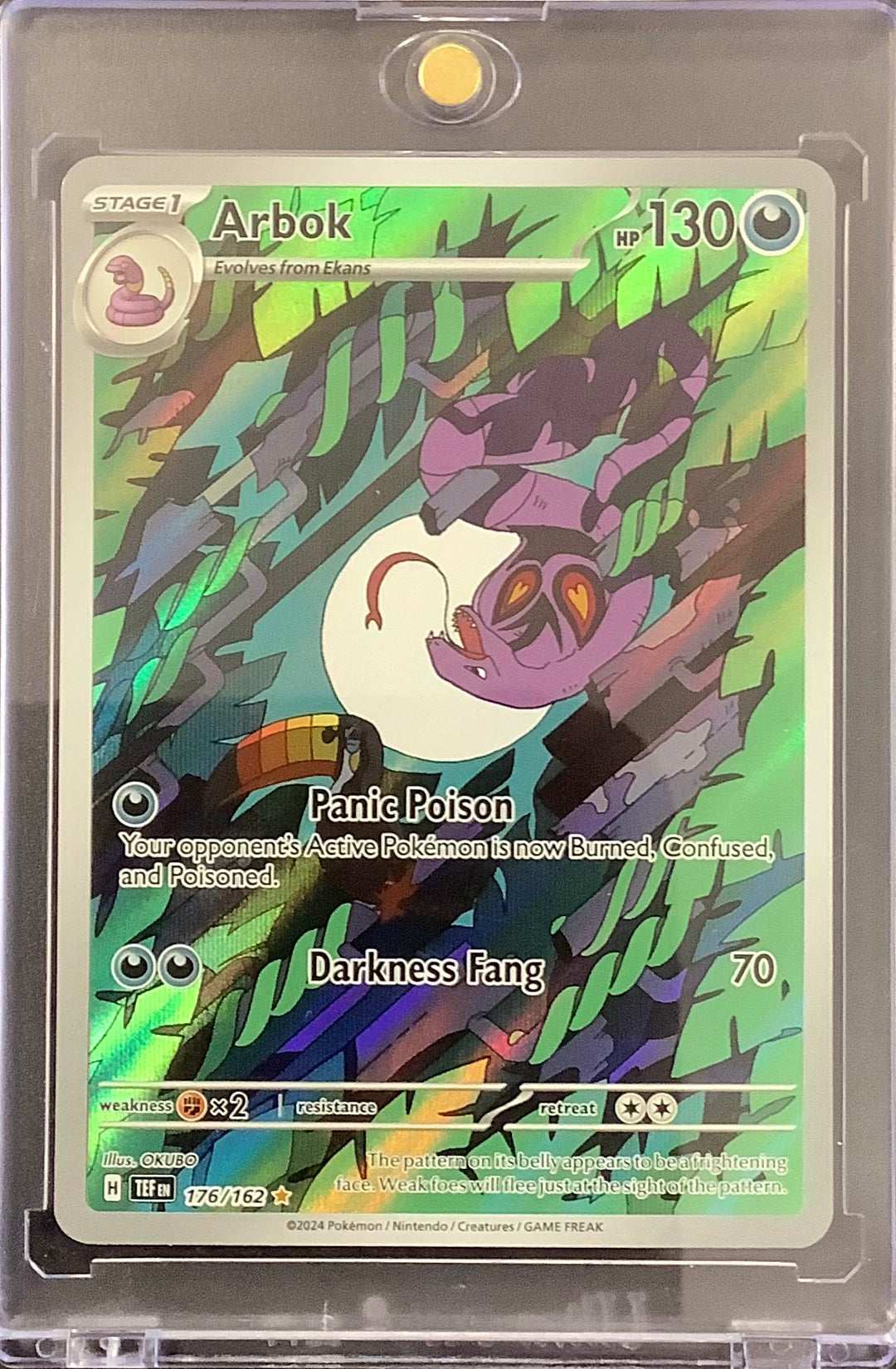 POKEMON S/V TEMPORAL FORCES - ARBOK SPECIAL ILLUSTRATION RARE 176/162 - MINT