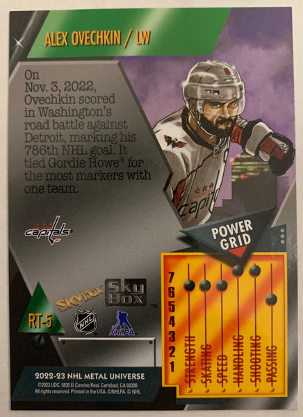 2022-23 UD METAL UNIVERSE HOCKEY #RT-5 WASHINGTON CAPITALS - ALEXANDER OVECHKIN 2013 RETRO