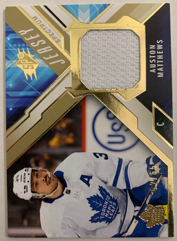 2021-22 UPPER DECK SPX HOCKEY #J-AM TORONTO MAPLE LEAFS - AUSTON MATTHEWS SPECTRUM JERSEY #'D 52/65