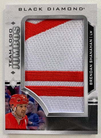 2023-24 UD BLACK DIAMOND HOCKEY #TL-BS DETROIT RED WINGS - BRENDAN SHANAHAN TEAM LOGO JUMBOS