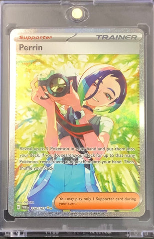 2024 POKEMON S&V TWILIGHT MASQUERADE - PERRIN SPECIAL ILLUSTRATION RARE #220/167 - MINT!