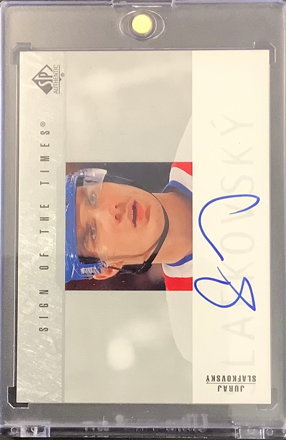 2023-24 UD SP AUTHENTIC HOCKEY #SOTT-SL MONTREAL CANADIENS - JURAJ SLAFKOVSKY SIGN OF THE TIMES AUTO