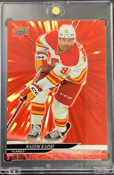 2024-25 UPPER DECK S2 HOCKEY #271 CALGARY FLAMES - NAZEM KADRI RED OUTBURST #'D 19/25