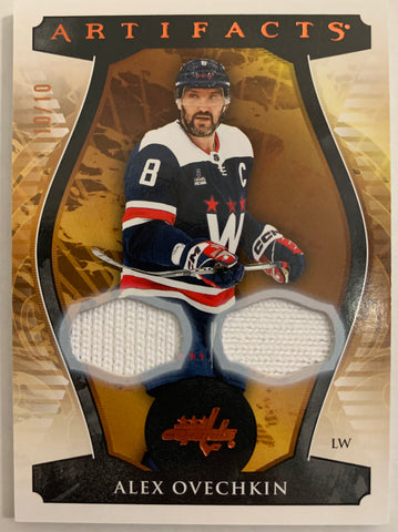 2023-24 UD ARTIFACTS HOCKEY #124 WASHINGTON CAPITALS - ALEXANDER OVECHKIN FIGHT STRAP PATCH #'D 10/10