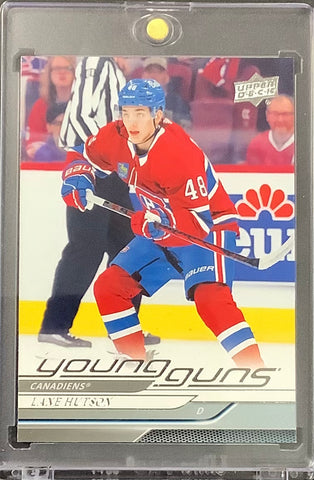 2024-25 UPPER DECK HOCKEY #229 MONTREAL CANADIENS - LANE HUTSON YOUNG GUNS ROOKIE CARD - MINT