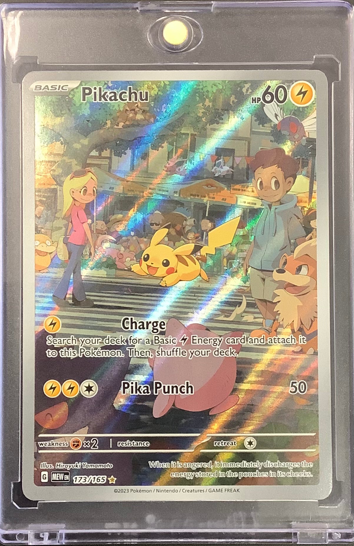 2023 POKEMON S&V 151 - PIKACHU FULL ART ULTRA RARE #173/165 - MINT!