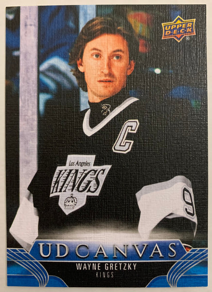 2023-24 UPPER DECK SERIES 2 HOCKEY #C241 LOS ANGELES KINGS - WAYNE GRETZKY LEGENDS CANVAS