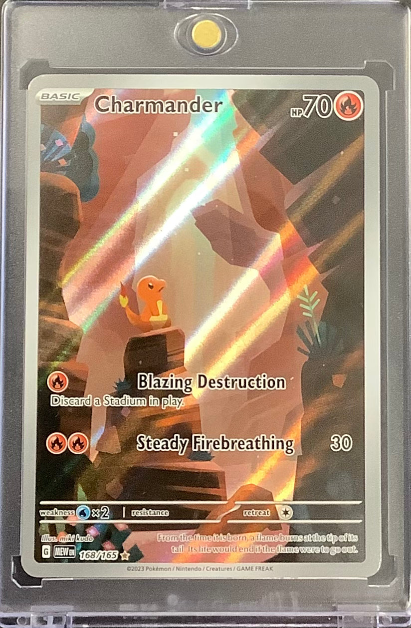 2023 POKEMON S&V 151 - CHARMANDER SPECIAL ILLUSTRATION RARE #168/165 - MINT!