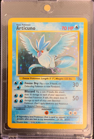 1999 POKEMON FOSSIL SET - ARTICUNO HOLO 2/62