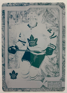 2018-19 UD O-PEE-CHEE PLATINUM HOCKEY #100 TORONTO MAPLE LEAFS - AUSTON MATTHEWS ONE-OF-ONE PRINTING PLATE