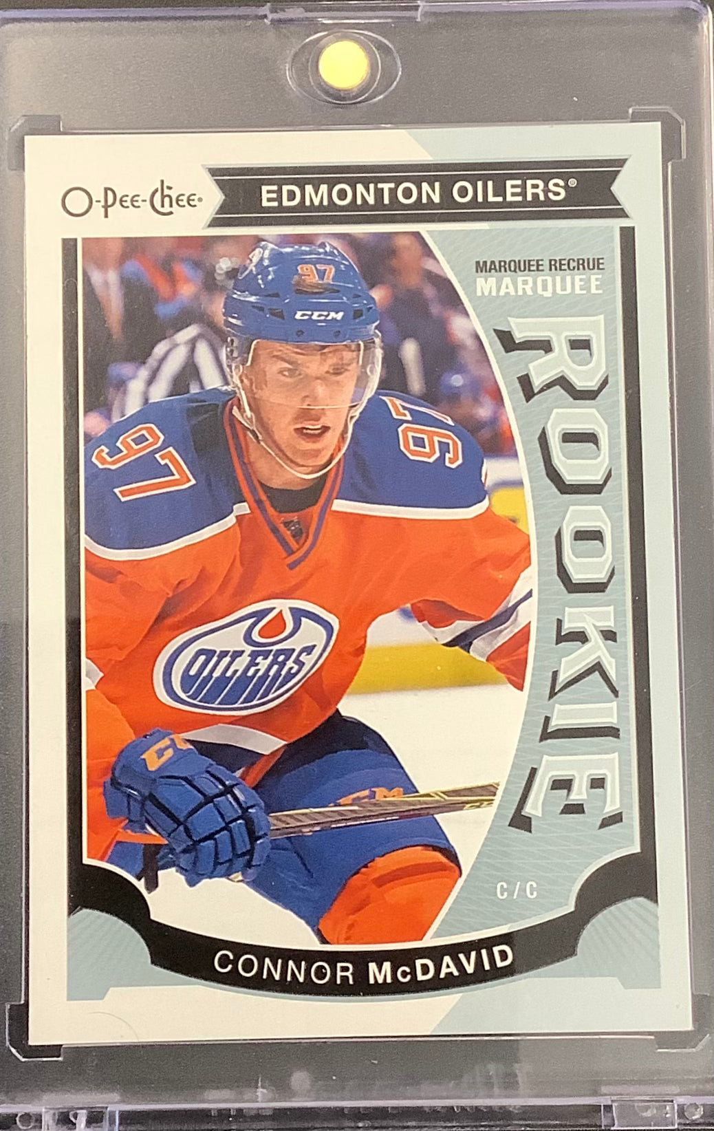2015-16 UD O-PEE-CHEE HOCKEY #U11 EDMONTON OILERS - CONNOR MCDAVID OPC MARQUEE ROOKIE CARD - MINT