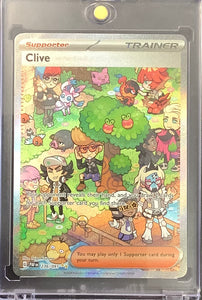 POKEMON S/V PALDEAN FATES - CLIVE SPECIAL ILLUSTRATION RARE 236/091 - MINT