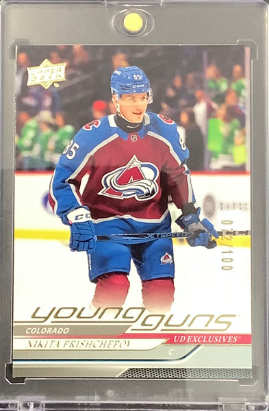 2024-25 UPPER DECK S2 HOCKEY #462 - NIKITA PRISHCHEPOV YOUNG GUNS EXCLUSIVES ROOKIE CARD #'D 072/100 - MINT!