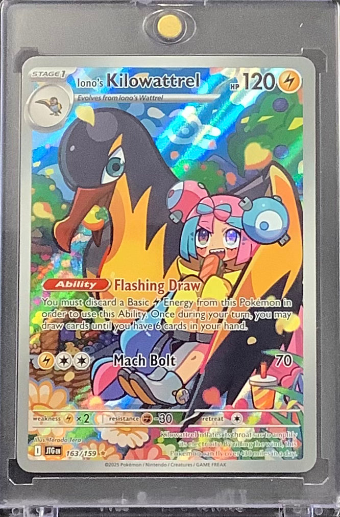 2025 POKEMON S&V JOURNEY TOGETHER - IONO'S KILOWATTREL SPECIAL ILLUSTRATION RARE #163/159 - MINT!