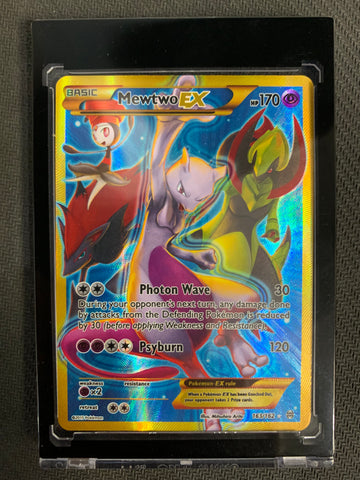 2015 POKEMON XY BREAKTHROUGH MEWTWO EX FULL ART SECRET RARE 163/162 - MINT
