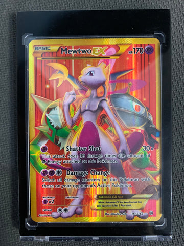 2015 POKEMON XY BREAKTHROUGH MEWTWO EX FULL ART SECRET RARE 164/162 -  NEARMINT