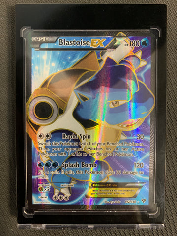 2014 POKEMON XY BASE SET - BLASTOISE EX FULL ART ULTRA RARE HOLO #142/146 - MINT