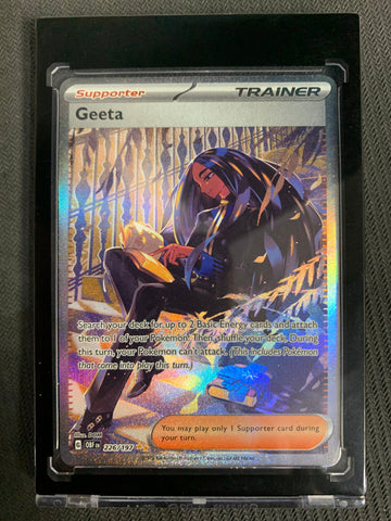 POKEMON S/V OBSIDIAN FLAMES - GEETA SPECIAL ILLUSTRATION RARE 226/197 - MINT