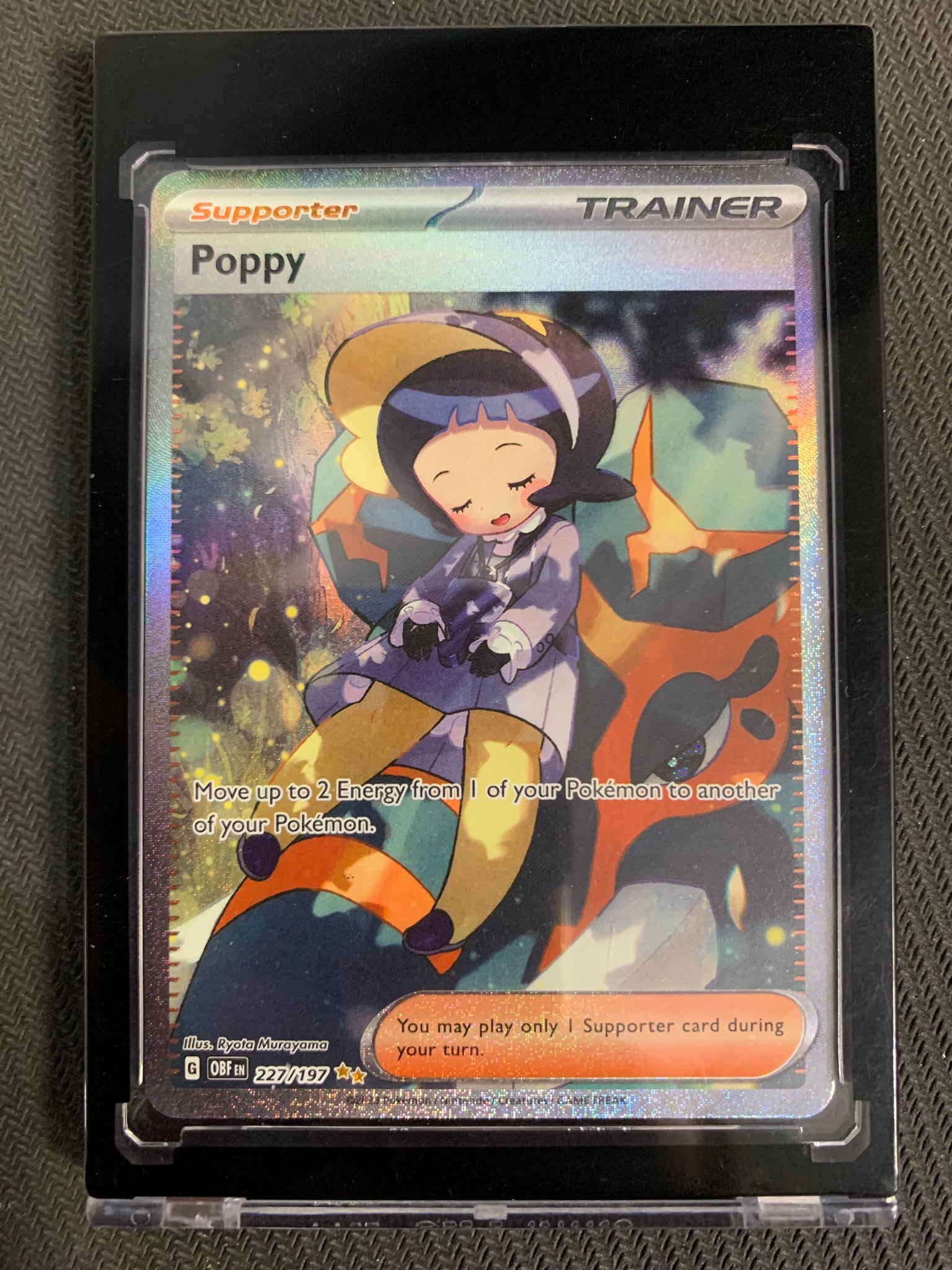 OBSIDIAN FLAMES - Pokémon - Graded Card 2x Poppy - Special Art