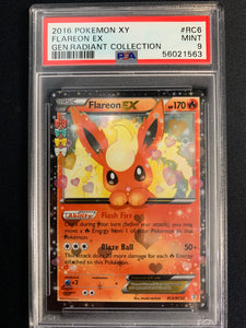 2016 POKEMON GENERATIONS - FLAREON EX HOLO ULTRA RARE RC6/RC32 - GRADED PSA 9MINT