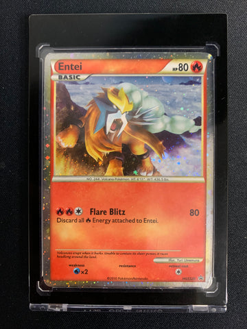 2010 POKEMON HG & SS FALL COLLECTOR'S TINS PROMO - ENTEI HOLO RARE #HGSS20 - NEAR MINT