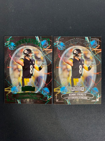 KENNY PICKETT - PITTSBURGH STEELERS -  PANINI FOOTBALL ROOKIE LOT OF 2