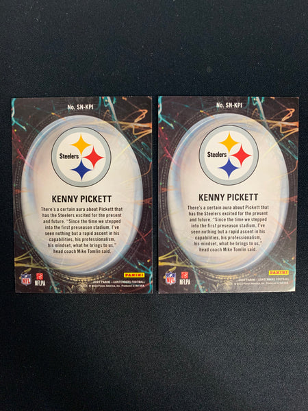 KENNY PICKETT - PITTSBURGH STEELERS -  PANINI FOOTBALL ROOKIE LOT OF 2