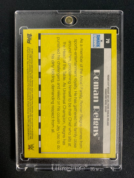 2021 TOPPS WWE HERITAGE #70 - ROMAN REIGNS IMAGE VARIATION SSP