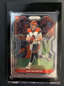 2020 PANINI PRIZM FOOTBALL #307 CINCINNATI BENGALS - JOE BURROW BASE PRIZM ROOKIE CARD