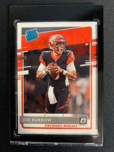 2020 PANINI DONRUSS OPTIC FOOTBALL #151 CINCINNATI BENGALS - JOE BURROW RATED ROOKIE CARD