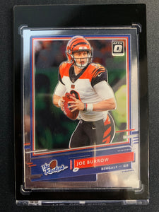 2020 PANINI DONRUSS OPTIC FOOTBALL #TR-JB CINCINNATI BENGALS - JOE BURROW "THE ROOKIES" ROOKIE INSERT CARD