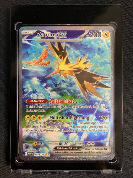 POKEMON S/V 151 - ZAPDOS EX FULL ART ULTRA RARE 202/165 - MINT