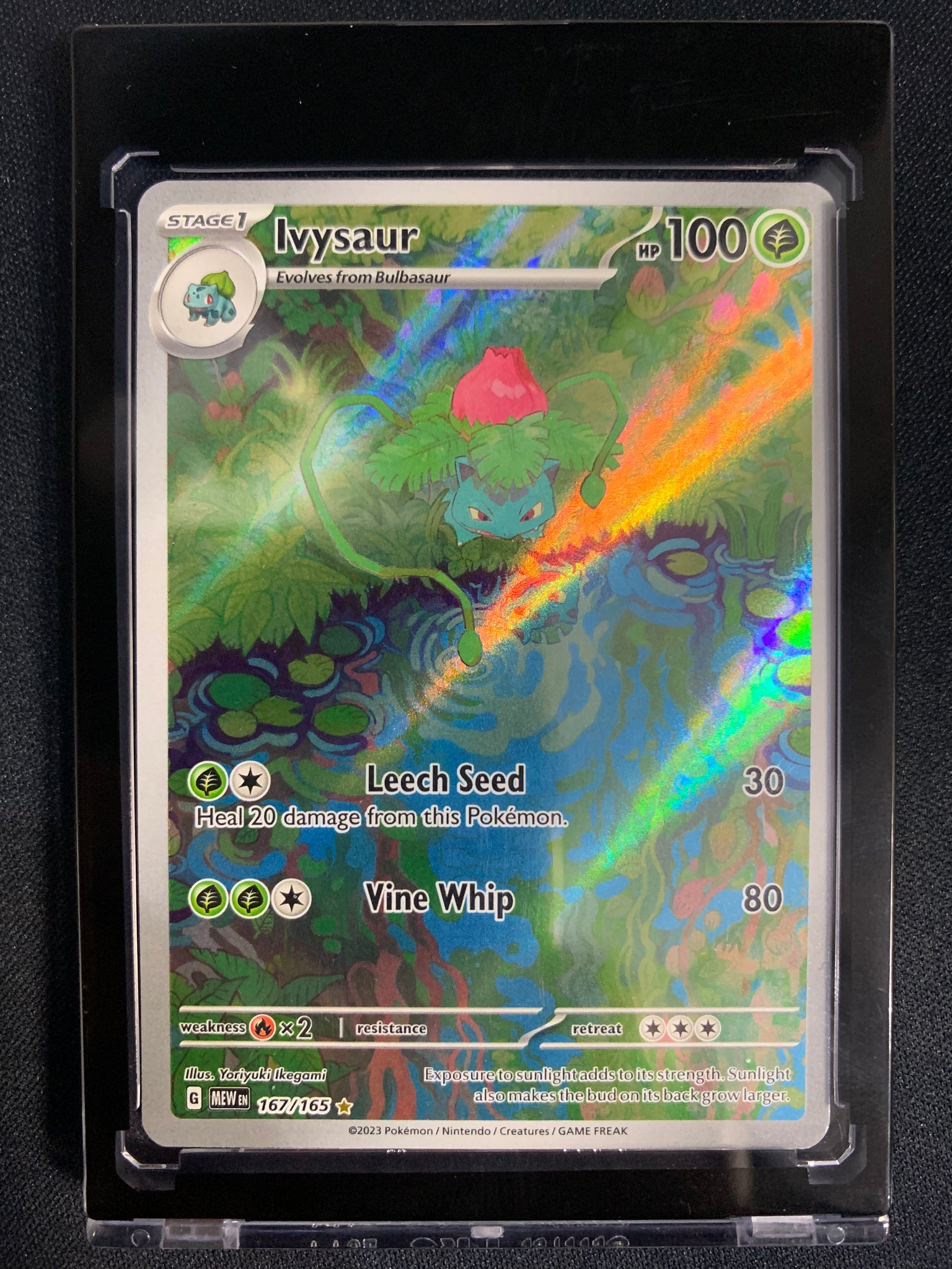 POKEMON S/V 151 - IVYSAUR SPECIAL ILLUSTRATION RARE 167/165 - MINT