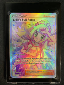 POKEMON SUN & MOON COSMIC ECLIPSE #230 LILLIE'S FULL FORCE TRAINER FULL ART ULTRA RARE - MINT